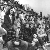 Crowd at a high school football game, 1944 (Notice that there are NO young men in crowd. WWII was going on)