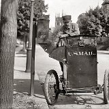 Picking up the mail 1900's